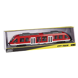 Avis Speedtrack Train de ville rouge - L : 45 cm - Echelle: 1/43