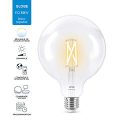 Avis WiZ Ampoule connectée E27 - Globe 125 - Blanc variable