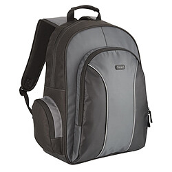 Targus Essential 15-15.6'' Laptop Backpack Black Sac à dos PC ordinateur portable - 19,64L - Pour voyager en musique - Espace de travail frontal