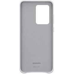 Samsung Coque en cuir pour Galaxy S20 ULTRA 5G Gris clair