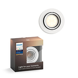 Philips White Ambiance MILLISKIN - Spot encastré rond 1x5.5W extension - Blanc  (télécommande non incluse)