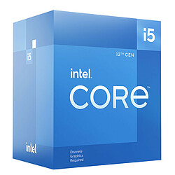 Intel Core i5-12400F (2.5 GHz / 4.4 GHz) Processeur 6 Cœurs (6 Cœurs Performant) 12 Threads - Socket 1700 - Cache L3 18 Mo - 0.010 micron (version boîte avec ventilateur - garantie Intel 3 ans)