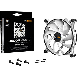 be quiet! SHADOW WINGS - Blanc - 1 Ventilateur - 14 cm PWM pas cher