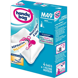 HANDY BAG Sac aspirateur microfibre anti-allergène + filtre moteur - M49