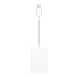 Apple Adaptateur USB-C vers lecteur de carte SD - MUFG2ZM/A Câble USB-C - Transfert vers carte SD Vitesses UHS-II