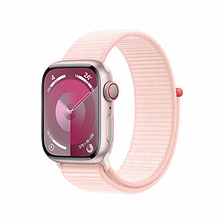 Apple Watch Series 9 GPS 41 mm Boîtier en aluminium Rose avec boucle Sport Rose clair