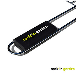 cook'in garden Grille acier recoupable - 2 poignées - L.100xP.40 cm