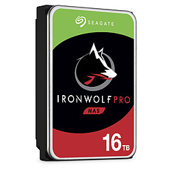 Seagate Technology Ironwolf 16 To - 3.5'' SATA III 6 Go/s - Cache 256 Mo Disque Dur Interne - SATA III 3.5'' - 7200 tr/min - Cache 256 Mo