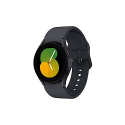 Samsung Galaxy Watch5 - 40 mm - Bluetooth - Graphite Montre Connectée Galaxy Watch5 - Fonctionnalités sport & bien-être avancées - Utilisations du quotidien appels, SMS, Réseaux sociaux - Bluetooth 5.2 - Charge Rapide 15W