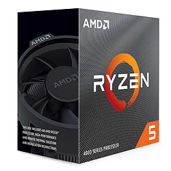 AMD Ryzen 5 4600G Wraith Stealth (3.7 GHz / 4.2 GHz) Processeur 6 Cœurs / 12 Threads - Socket AM4 - Cache L3 8 Mo - Radeon Vega 7 Graphics - TDP 65W avec système de refroidissement (version boîte - garantie constructeur 3 ans)