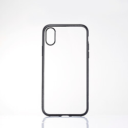 We Coque contour mat- iPhone Xs Max Protection dos transparente Contour noir