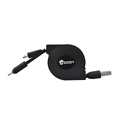 Heden Câble de rechargement rétractable 2 en 1 - 1 port USB 