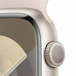 Avis Apple Watch Series 9 GPS 45mm boîtier Aluminium Stellaire avec Bracelet Sport Lumière Stellaire S/M