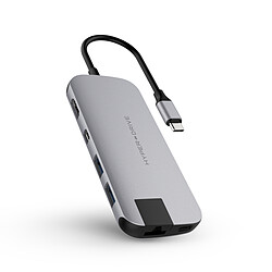 HyperDrive Slim Hub USB-C 8 en 1 - Gris Sidéral