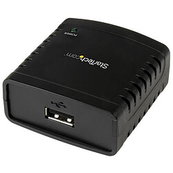 StarTech.com Serveur d'impression USB 2.0, 10/100Mbit/s Serveur d'impression LPR réseau 10/100 Mb/s avec port USB 2.0