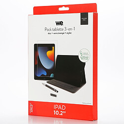 WE Bundle avec étui protection tab/film protection écran/stylet - Compatible iPad 7e, 8e, 9e génération 10.2 pouces - Etui en matériaux recyclés - Gris