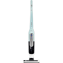 Bosch Aspirateur balai sans fil - Bleu clair/blanc - BBH51830 Aspirateur balai rechargeable 18V  - Autonomie jusqu'à 30 min - 2 vitesses + turbo - Brosse rotative électrique pour tous types de sols - Bac  0.9 l