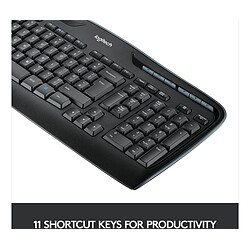 Acheter Logitech Clavier avec pavé numérique + souris - MK330 - Noir