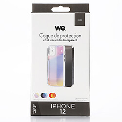 Avis WE Coque de protection EFFET IRISE APPLE IPHONE 12: Dos transparent – rigide - anti-chocs – apparence du téléphone conservé