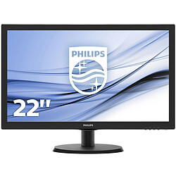 Philips 22'' LED 223V5LSB2/10 Ecran PC Bureautique - 1920x1080 - Dalle TFT - 5 ms - 60 Hz - VGA