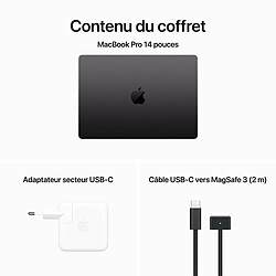 Apple MacBook Pro 14 - 512 Go - MRX33FN/A - Noir pas cher