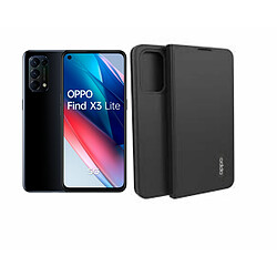 Find X3 Lite 5G - 128 Go - Noir + Etui Oppo Find X3 Lite Flip Cover noir