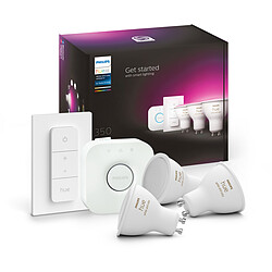 Philips Hue Lot de 3 ampoules connectées GU10 - White & Color Ambiance