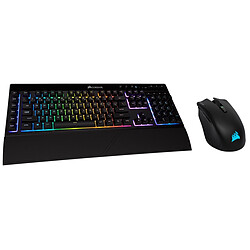 Corsair K57 RGB + Harpoon RGB, Wireless Combo Souris et clavier gaming - Interrupteurs à membrane silencieux et réactifs - Anti-ghosting intégré - Capteur optique 10 000 DPI