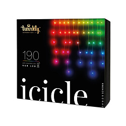 TWINKLY Icicle 190 LED RGB 4,3mm Gen II - Edtition multicolore - 5m x 0,7m Lumières de Noël Connectée LED contrôlable Smart 190 Led RGB Twinkly Icicle - 5m x 0,7m
