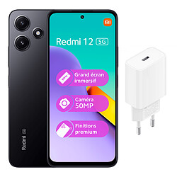 Xiaomi Redmi 12 5G 128G + chargeur MI 20W Smartphone 4/128 Go- écran FHD+ 6,76\" - Camera 50MP - Batterie haute capacité de 5000mAh - Processeur Snapdragon 4 Gen 2 