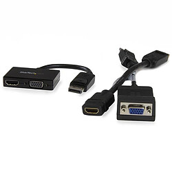 Acheter StarTech.com Adaptateur audio / vidéo de voyage - Convertisseur 2-en-1 DisplayPort vers HDMI ou VGA - Noir