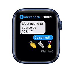 Acheter Apple Watch Series 6 - GPS - 44 - Alu Bleu / Bracelet Sport Deep Navy - Regular · Reconditionné