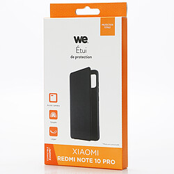 Acheter WE Etui folio CLASSIQUE XIAOMI REDMI NOTE 10 PRO Noir: anti-chocs - léger - ultra-fin   fonction support - accès caméra