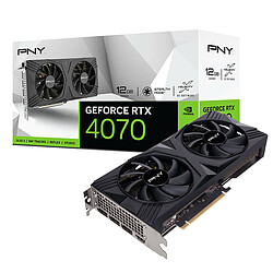 PNY GeForce RTX 4070 VERTO Dual Fan 12Go  12 Go GDDR6X - HDMI/Tri DisplayPort - DLSS 3 - PCI Express 4.0 16x