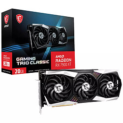 MSI Radeon RX 7900 XT GAMING TRIO CLASSIC 20G Carte Graphique Gamer - PCI Express 4.0 - 20 Go GDDR6 - 320 bit