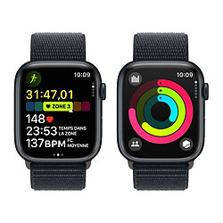 Apple Watch Series 9 GPS + Cellular, boîtier en aluminium minuit de 45 mm, boucle Sport minuit pas cher