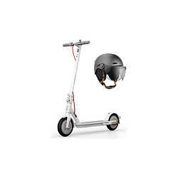 Xiaomi Mi Scoot 3 Lite Blanc + CASR Helmet LED Glow - Taille L - Anthracite Trottinette électrique Xiaomi Mi Scoot 3 Lite - 300W - Vitesse max. 25km/h - Capacité batterie 5200 mAh - Autonomie 20km + Casque de protection avec LED\'s - visière fumée amovible - protège menton - cache oreilles - peinture métalisée - vendu avec une té