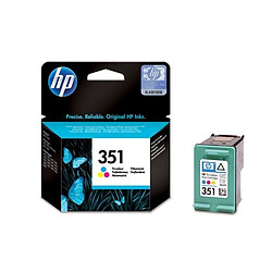 HP N°351 - Pack de 3 couleurs - Cyan, Magenta, Jaune HP - Cartouche d'encre 3 couleurs Cyan, Magenta, Jaune n° 351 - CB337EE - 3.5 ml