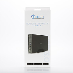 Avis Boitier externe HEDEN 3.5'' pr 3.5'' HDD/SATA jusqu'à 16 To,  USB3.0 , boitier en alliage d'alu,  noir