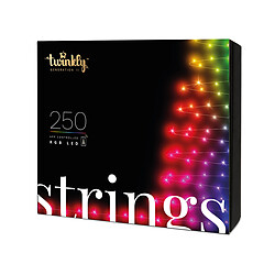 TWINKLY String 250 LED RGB 4,3mm Gen II - Edition multicolore - 20m Lumières de Noël Connectée LED contrôlable Smart 250 Led RGB Twinkly String - 20m