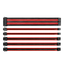 Thermaltake Câble TTMod combo pack / Noir et Rouge / 300mm Câble TTMod combo pack / Noir et Rouge / 300mm