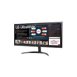 LG UltraWide 34WP500-B Ecran PC 34" LED UWFHD 75Hz AMD FreeSync HDMI Écouteurs Jeux Bureau Noir pas cher