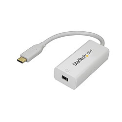 StarTech.com Adaptateur USB-C vers Mini DisplayPort 4K 60 Hz  Adaptateur USB-C vers Mini DisplayPort 4K 60 Hz - Convertisseur USB Type-C vers mDP en blanc