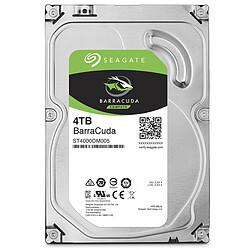 Seagate Technology Disque dur interne Barracuda 3,5'' 4000 Go - Bulk - 5900RPM - 64Mb - SATA 6.0Gb/s - ST4000DM005