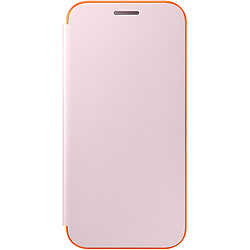 Samsung Neon Flip Cover Galaxy A3 2017 - Rose Etui Néon Galaxy A3 2017 - Protection contre les chocs et rayures - Notifications via effets lumineux