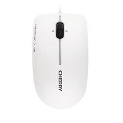 Cherry MC 2000 Blanche - Filaire Souris bureautique - Droitier et gaucher - Blanche