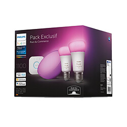 Avis Pack Exclusif Rue Du Commerce x Philips Hue - Kit de démarrage E27 + Hue Go V2