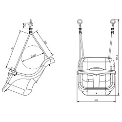 Acheter Axi Portique bébé avec siège, blanc