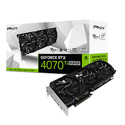 PNY GeForce RTX 4070 Ti SUPER 16G VERTO OC DLSS 3  - 16 Go GDDR6X - 1x HDMI/3x Display Port - PCI Express 4.0 16x