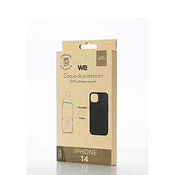 Avis WE Coque recyclée IPHONE 14 Noir: Coque fabriqué à partir plastique 100% recyclé - souple - toucher doux